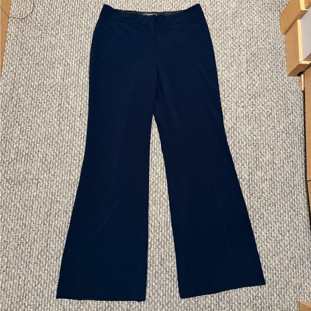 Maxime marlene fit navy blue wide leg pants